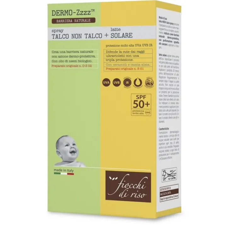 Talco Spray + Latte Solare SPF50+ Fiocchi di Riso