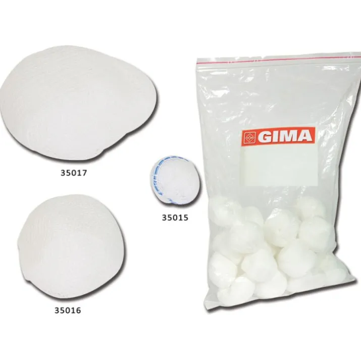 Tampone Rotondi Di Garza 15mm Cotone GIMA 1000 Pezzi