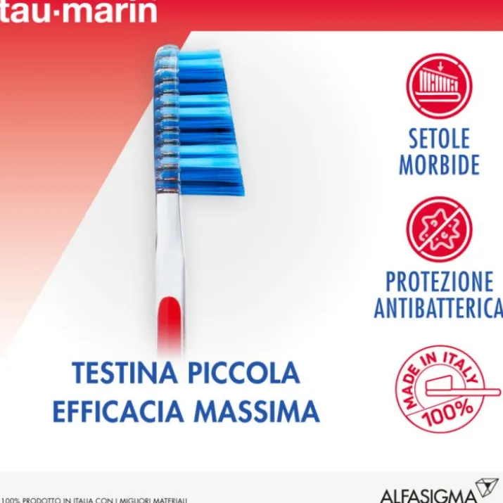 Tau Marin® Spazzolino Professional 27 Setole Morbide - Colori Assortiti