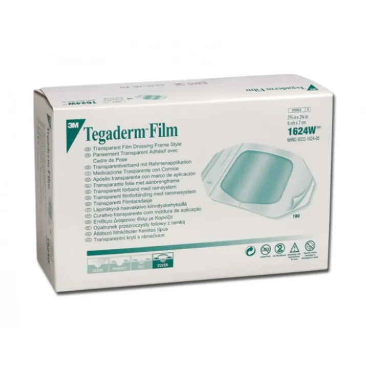 Tegaderm Film 6x7cm Medicazione Trasparente 3M 100 Pezzi