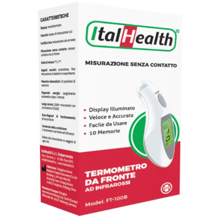 Termometro Da Fronte Ad Infrarossi ItalHealth