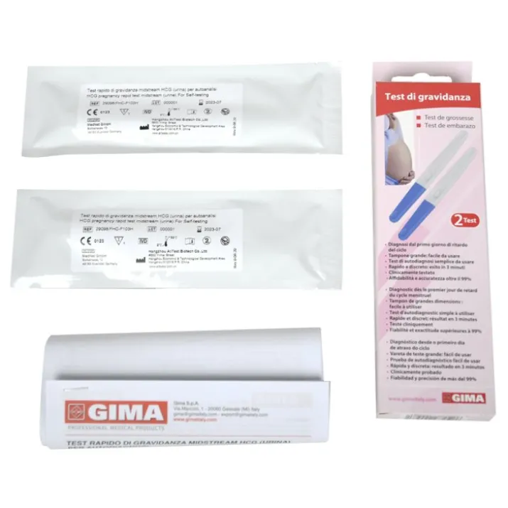 Test di Gravidanza Midstream GIMA 2 Test