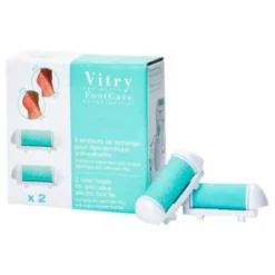Teste di Ricambio Raspa Piedi Elettrica Vitry 2 Pezzi