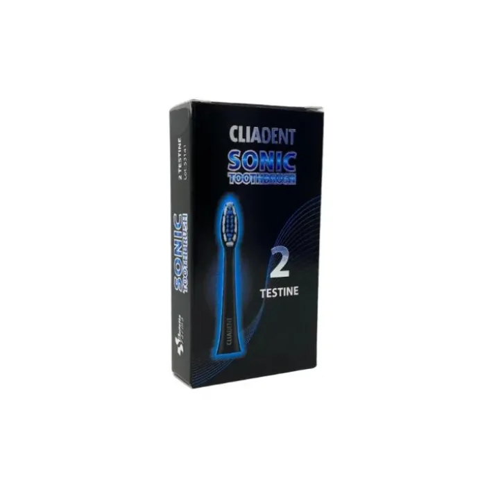 Testine Sonic Per Spazzolino Elettrico CliaDent 2 Pezzi