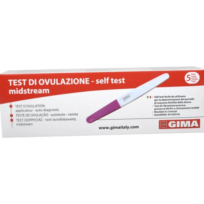 Test Ovulazione Self Test Midstream GIMA 5 Test