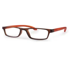 Trendy Occhiali Premium Arancio/Marrone Diottrie +2,00