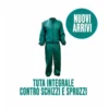 Tuta Microfibra XXl Chiusura Lampo Impermeabile Verde