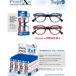 Twin 9 Blu Rosso Diottrie +2,00 ProntiXTe 2 Paia