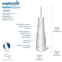 Waterpik Cordless Plus WF-21 Enhance Idropulsore Portatile